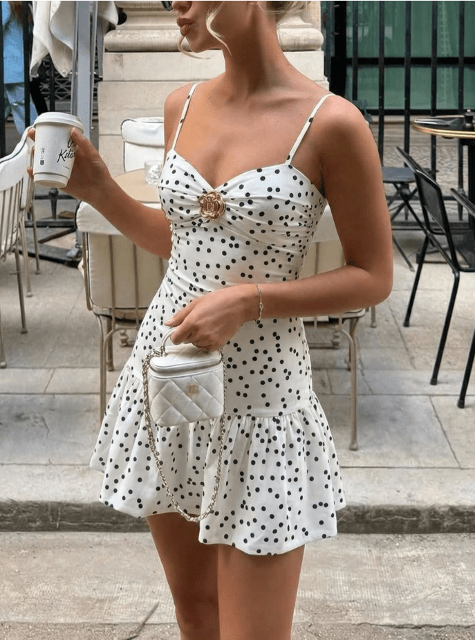 Sophia puntíkované minišaty