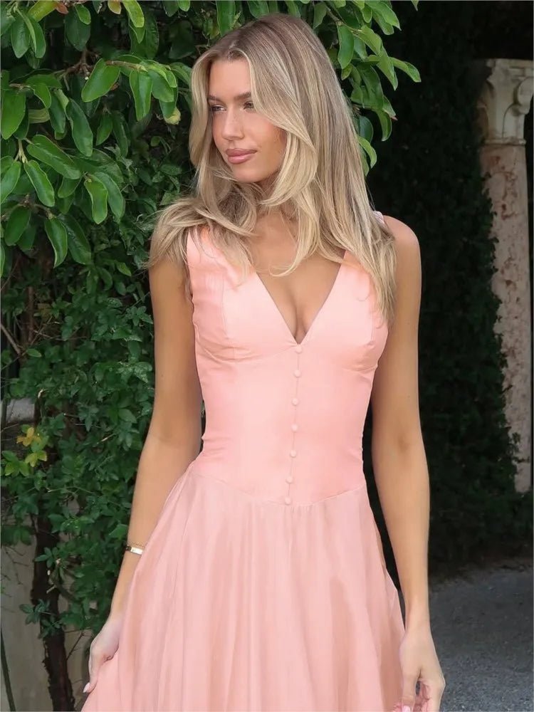 Jessica večerní šaty s výstřihem do V