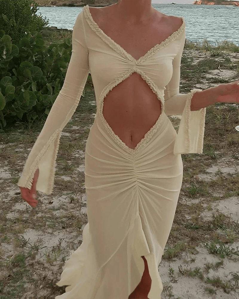 Katie průhledné bodycon šaty