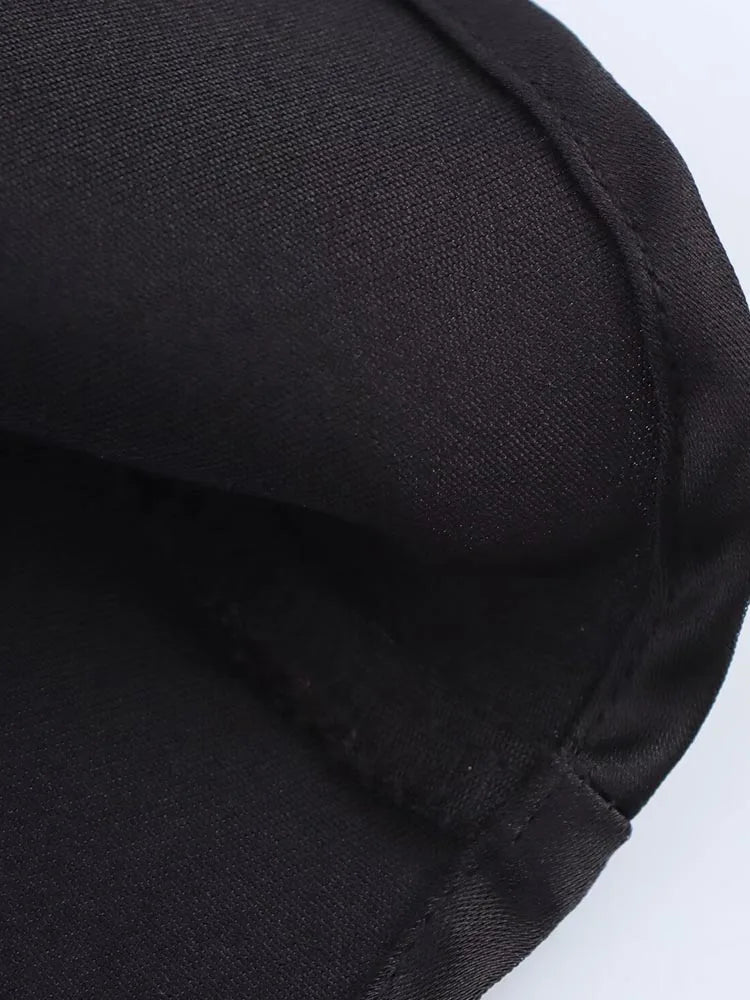 Saténové mini šaty Colleen s halter výstřihem a drapováním