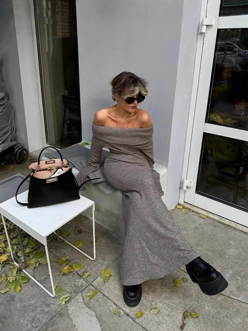 Maxi pletené šaty Danika Pullover