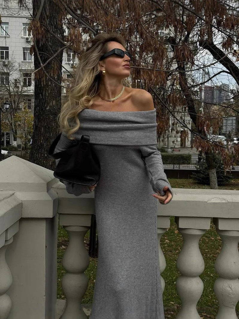 Maxi pletené šaty Danika Pullover