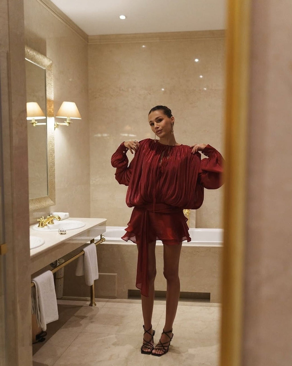 Gwyneth bluzónové mini šaty