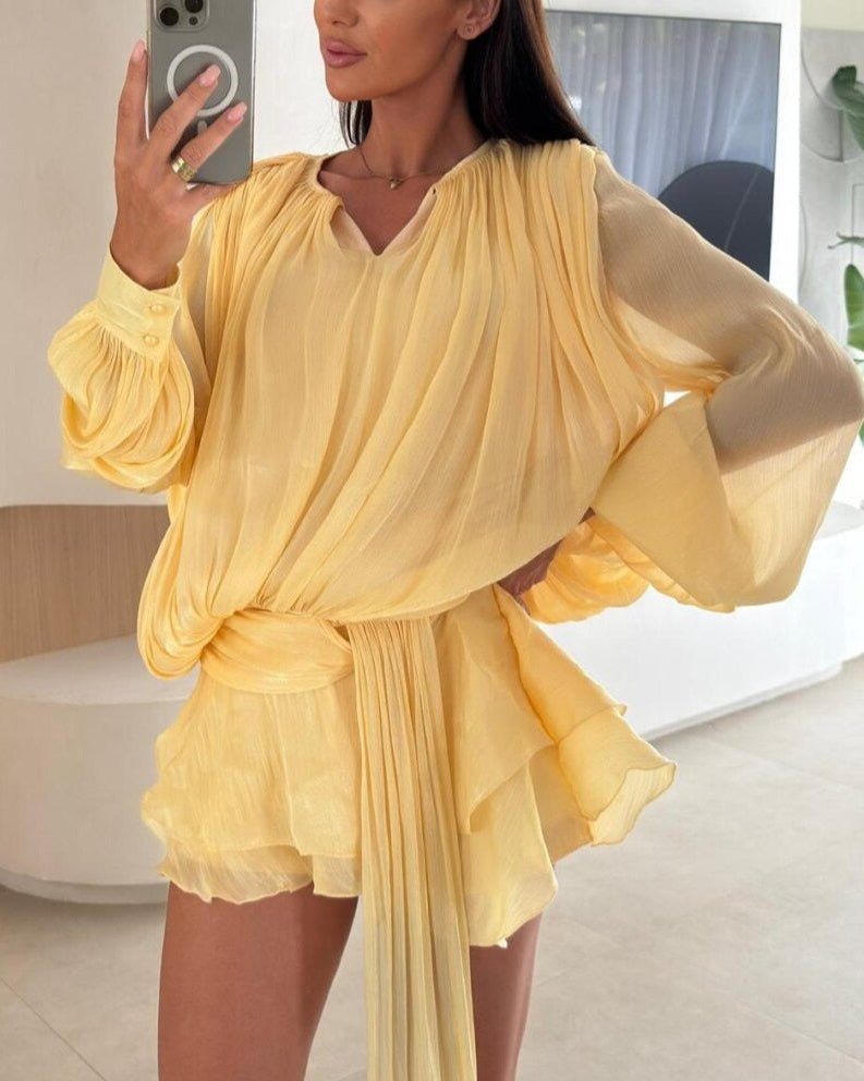 Gwyneth bluzónové mini šaty