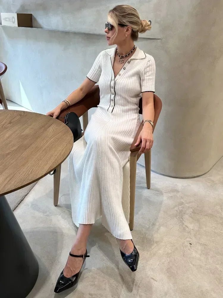 Harriet pletené midi šaty