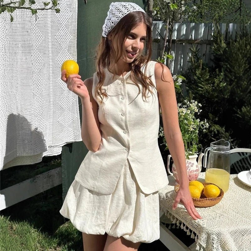 Imani Elegantní set vesta a sukně