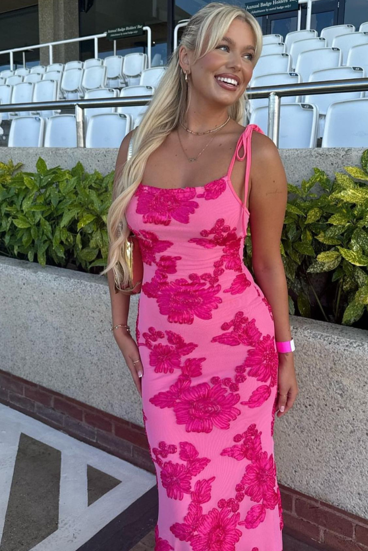 Fiona maxi šaty bez rukávů s květinovým vzorem