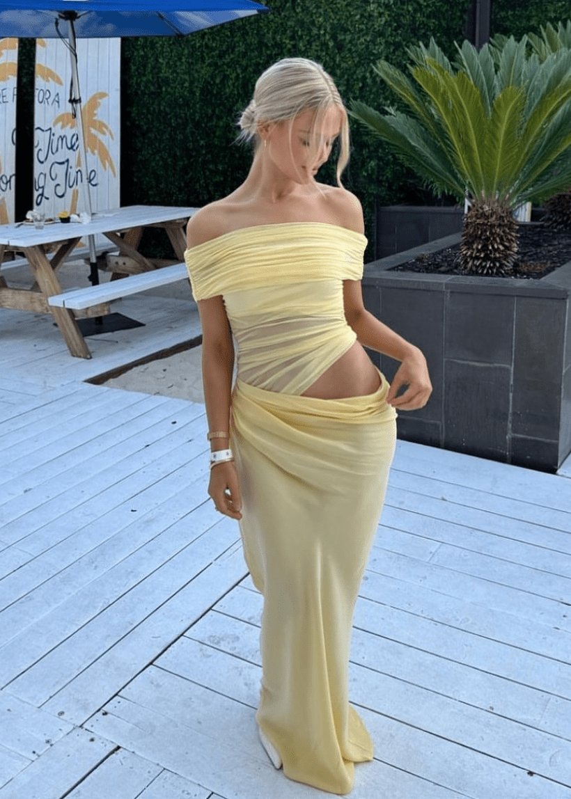 Jessa maxi šaty z tylu s odhalenými rameny
