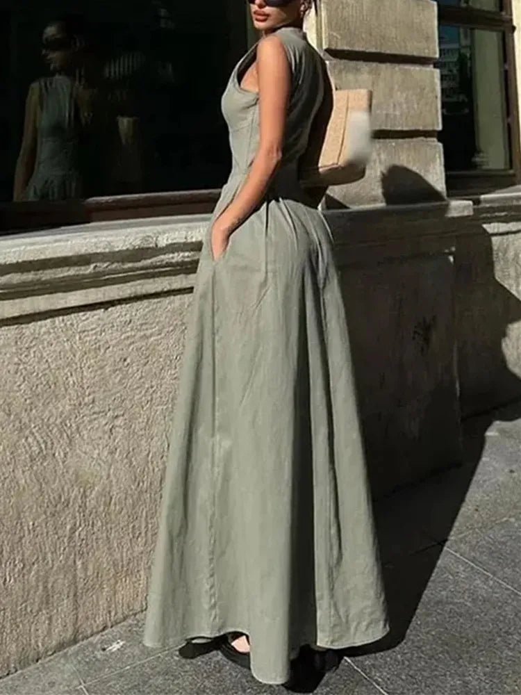 Jessica midi šaty bez rukávů