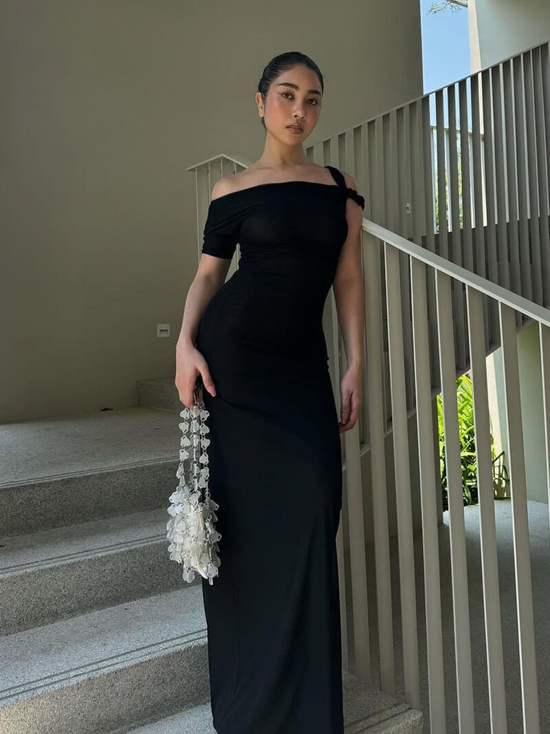 Kylie kroucené maxi šaty