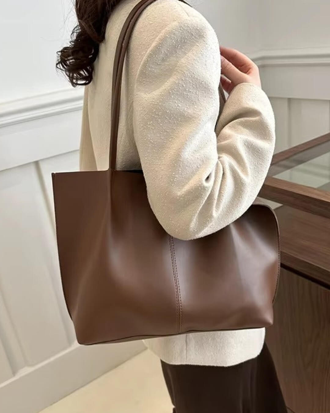 Calista kabelka z umělé kůže shopper