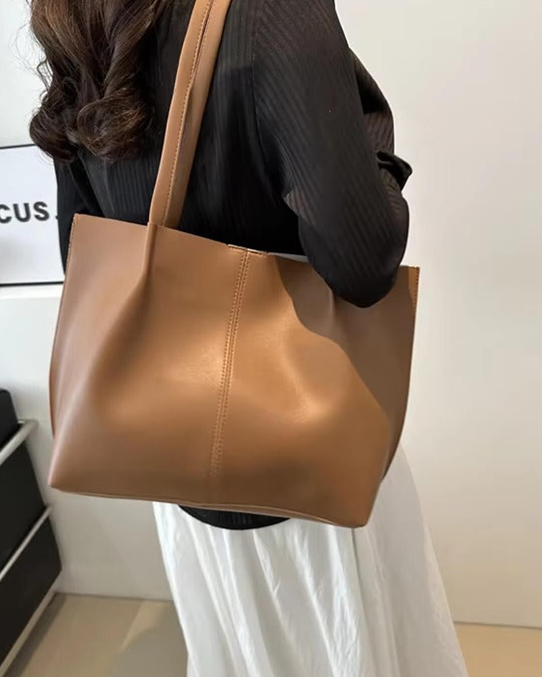 Calista kabelka z umělé kůže shopper
