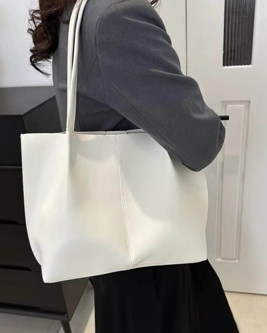 Calista kabelka z umělé kůže shopper