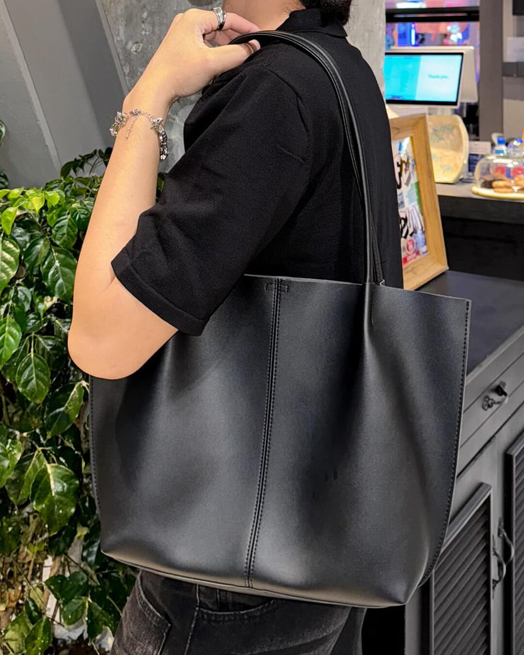 Calista kabelka z umělé kůže shopper