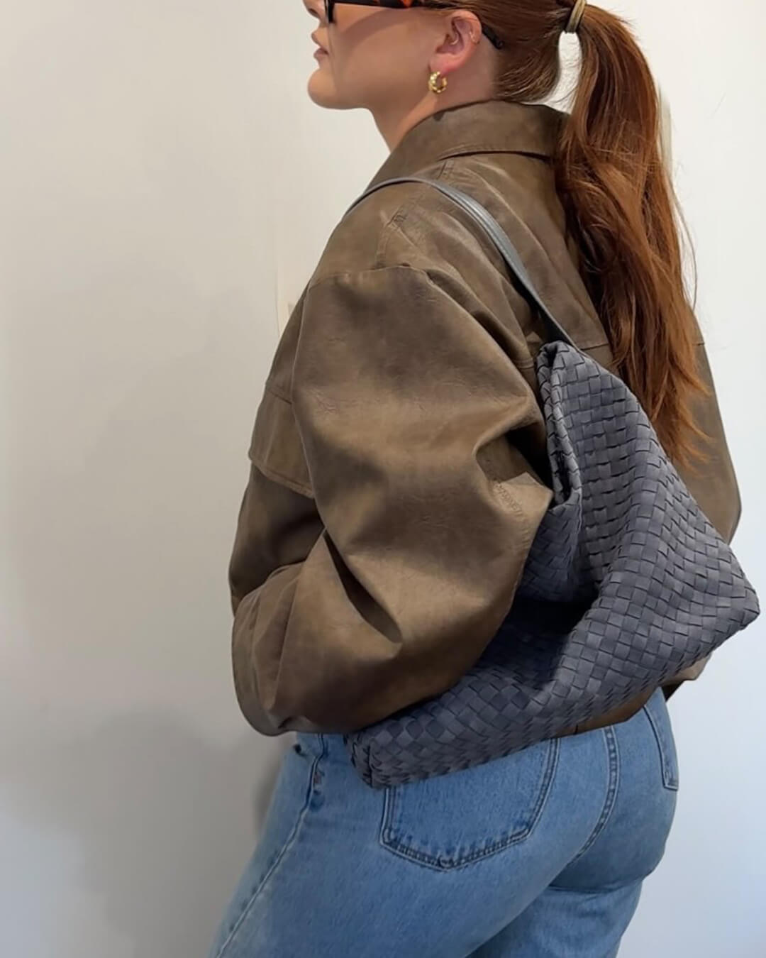 Marceline semišová shopper taška