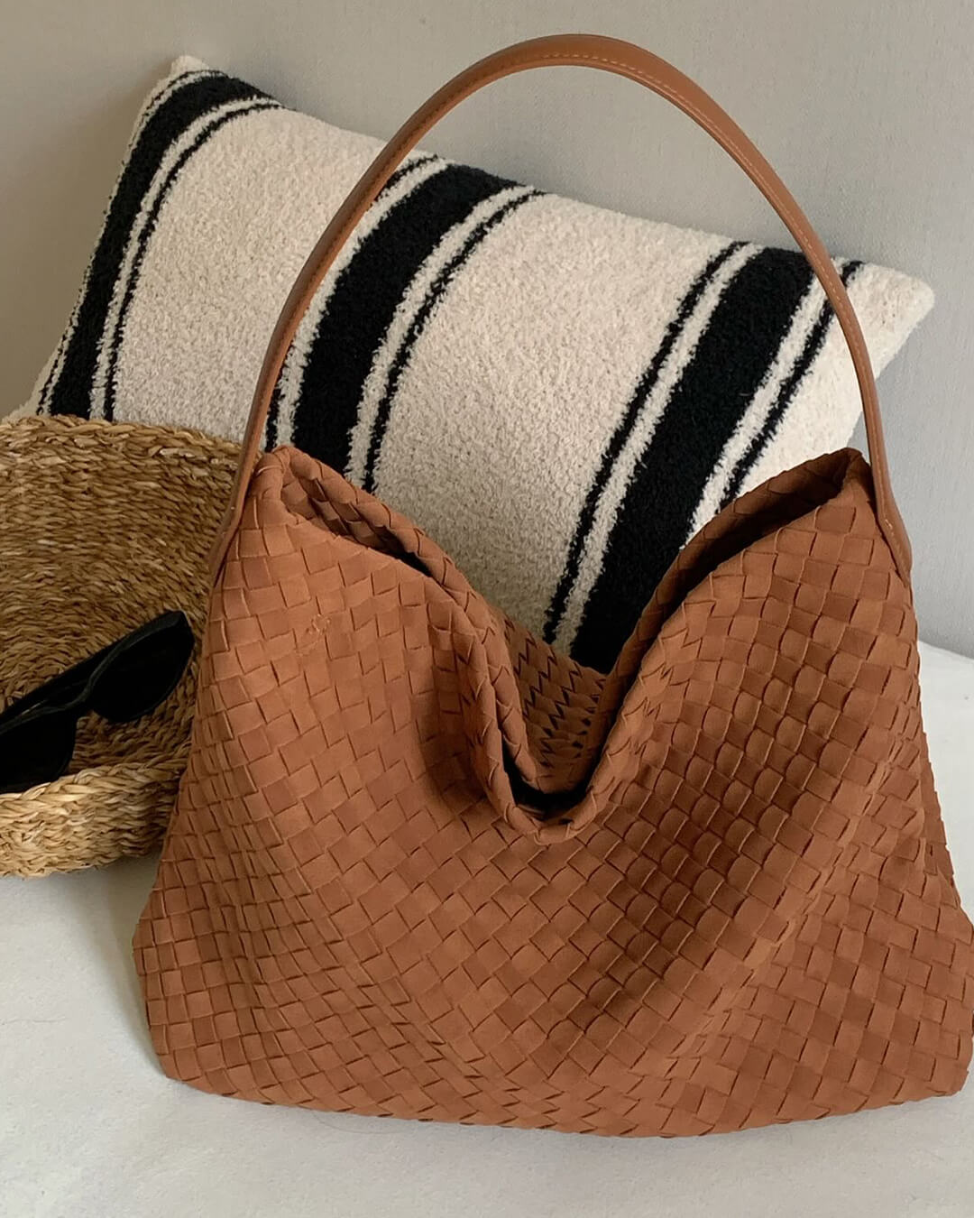 Marceline semišová shopper taška