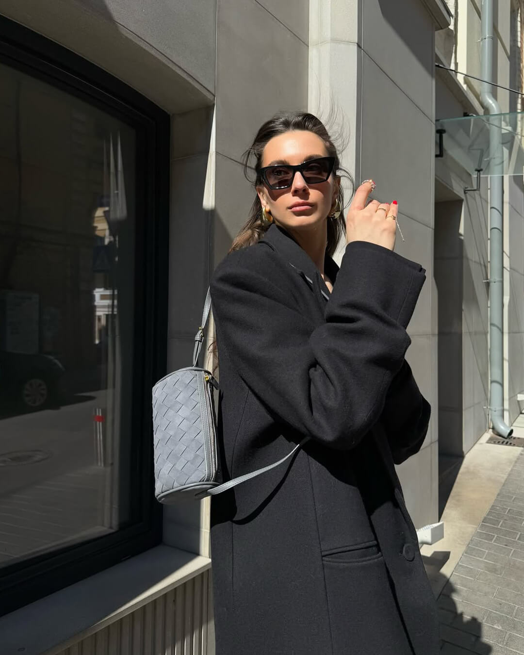 Eva tkaná semišová taška