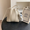 Bianca plissé mini crossbody kabelka