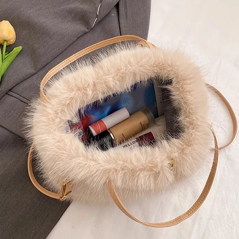 Maricar crossbody kabelka z umělé kožešiny