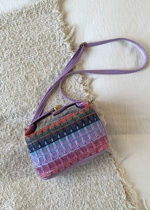 Raphaela tkaná raffia crossbody kabelka