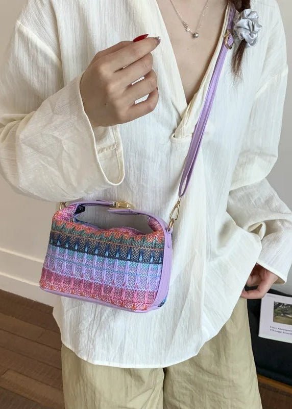Raphaela tkaná raffia crossbody kabelka