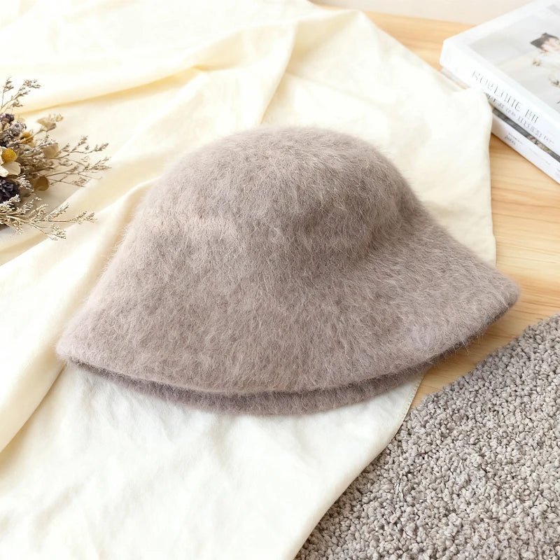 Kyla chlupatý klobouk typu bucket