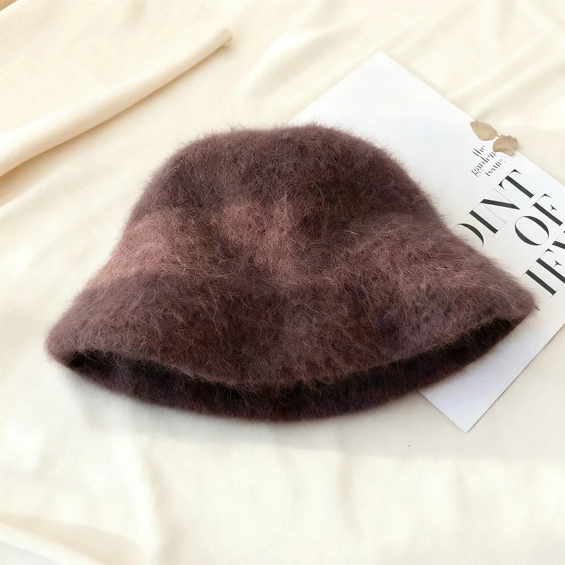Kyla chlupatý klobouk typu bucket