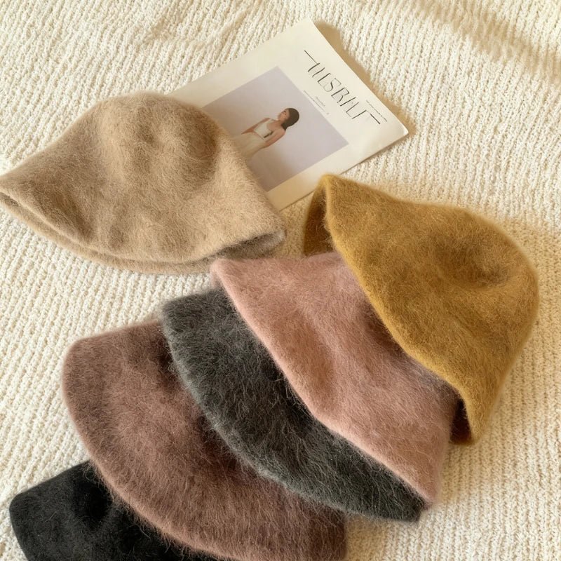 Kyla chlupatý klobouk typu bucket