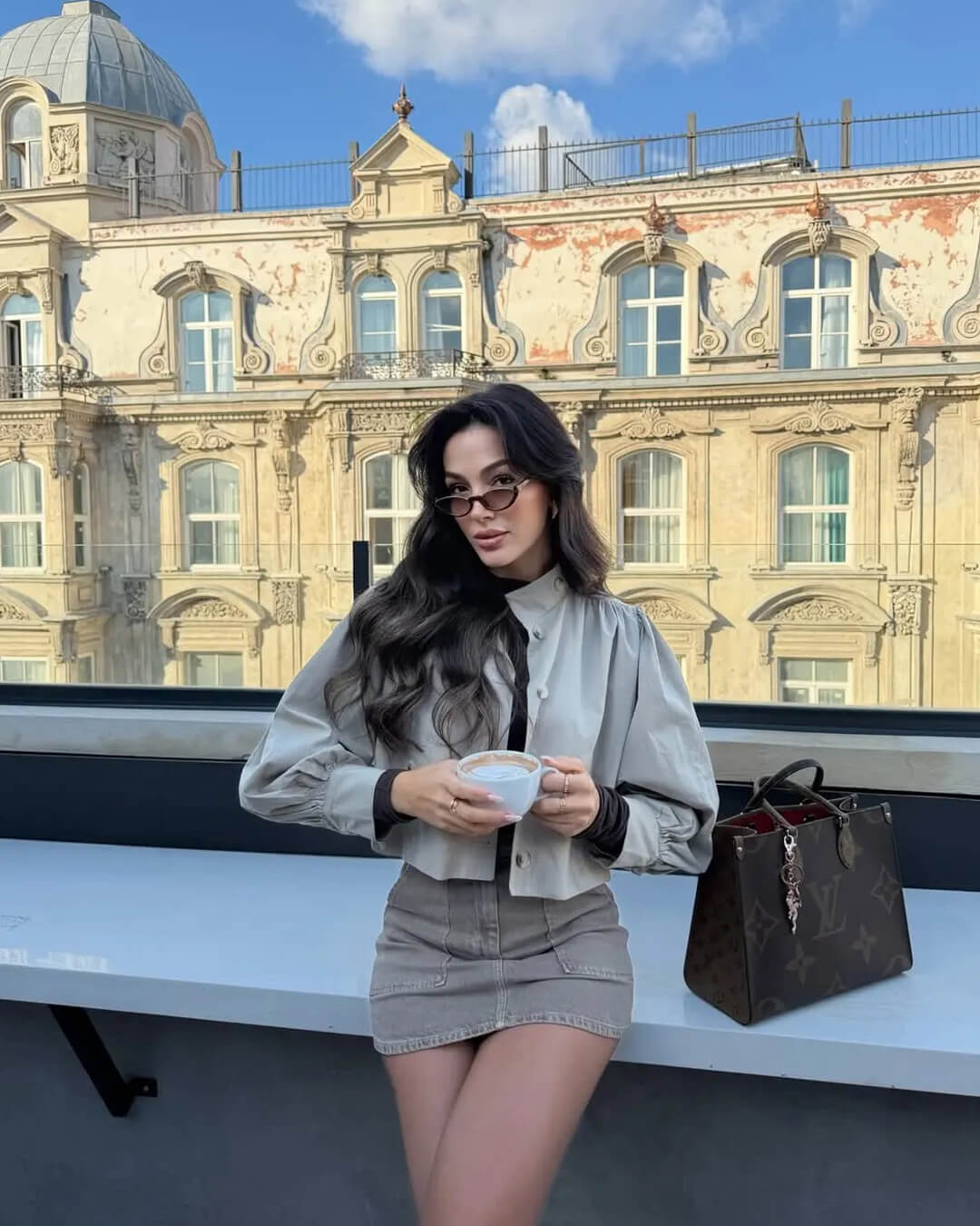 Hilda plisovaná bunda s vysokým límcem