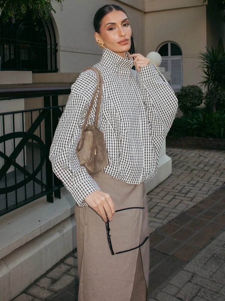 Zoe kostkovaná bomber bunda
