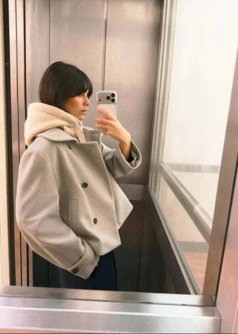 Amelie bunda se stojáčkem a kapsami