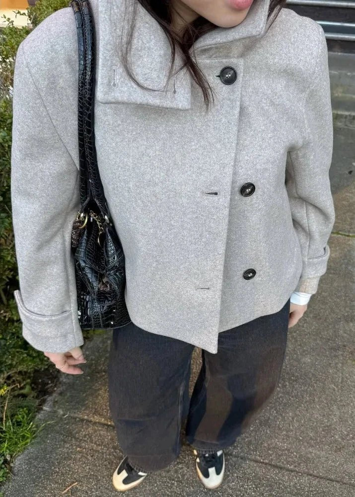 Amelie bunda se stojáčkem a kapsami