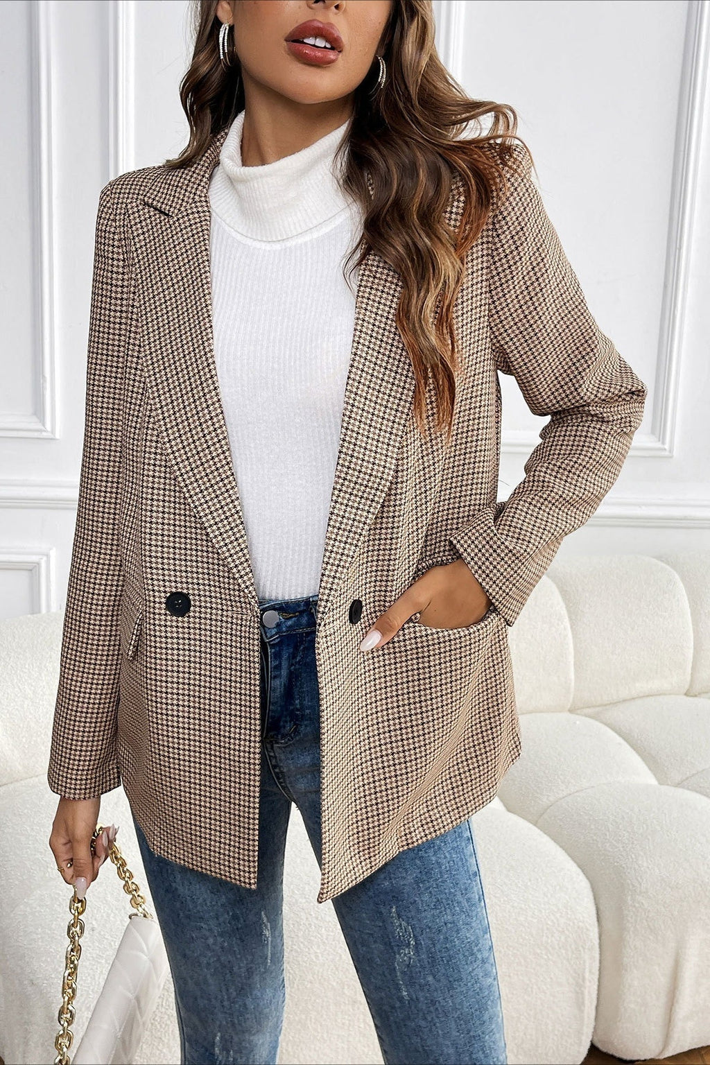 Vintage blazer Beatrice s kohoutí stopou