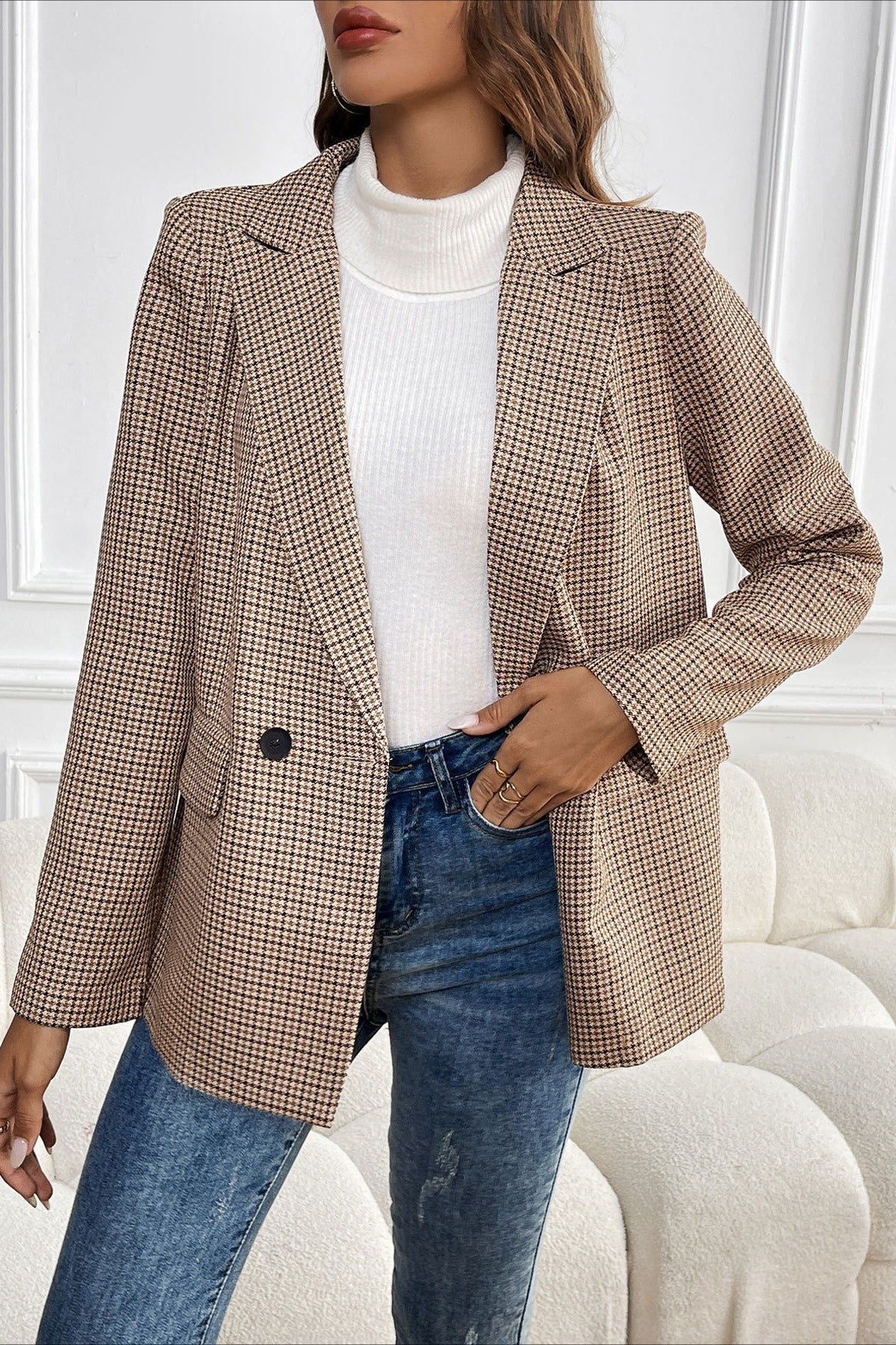Vintage blazer Beatrice s kohoutí stopou