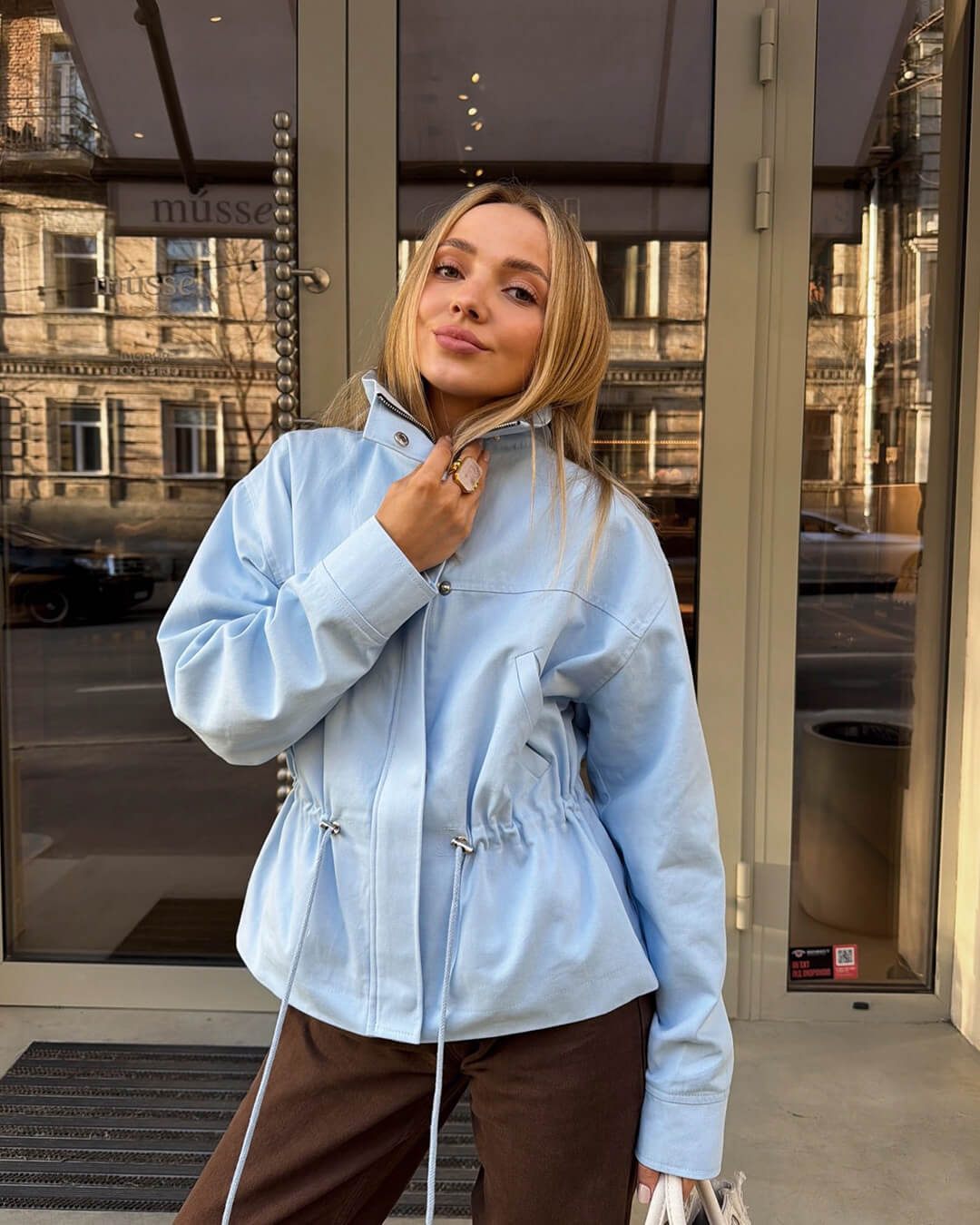 Esther kabát s límečkem do stojáčku