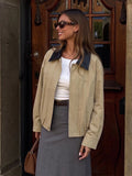 SOERA Linda bomber s kontrastním límcem