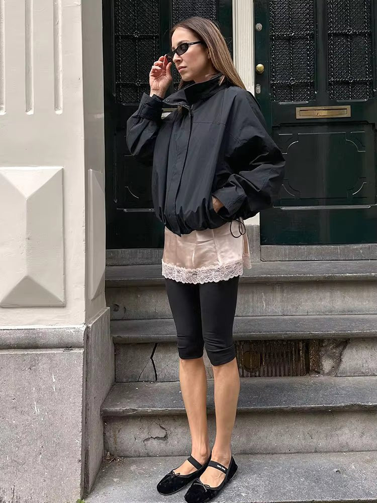 Bunda do větru s kapucí Melanie