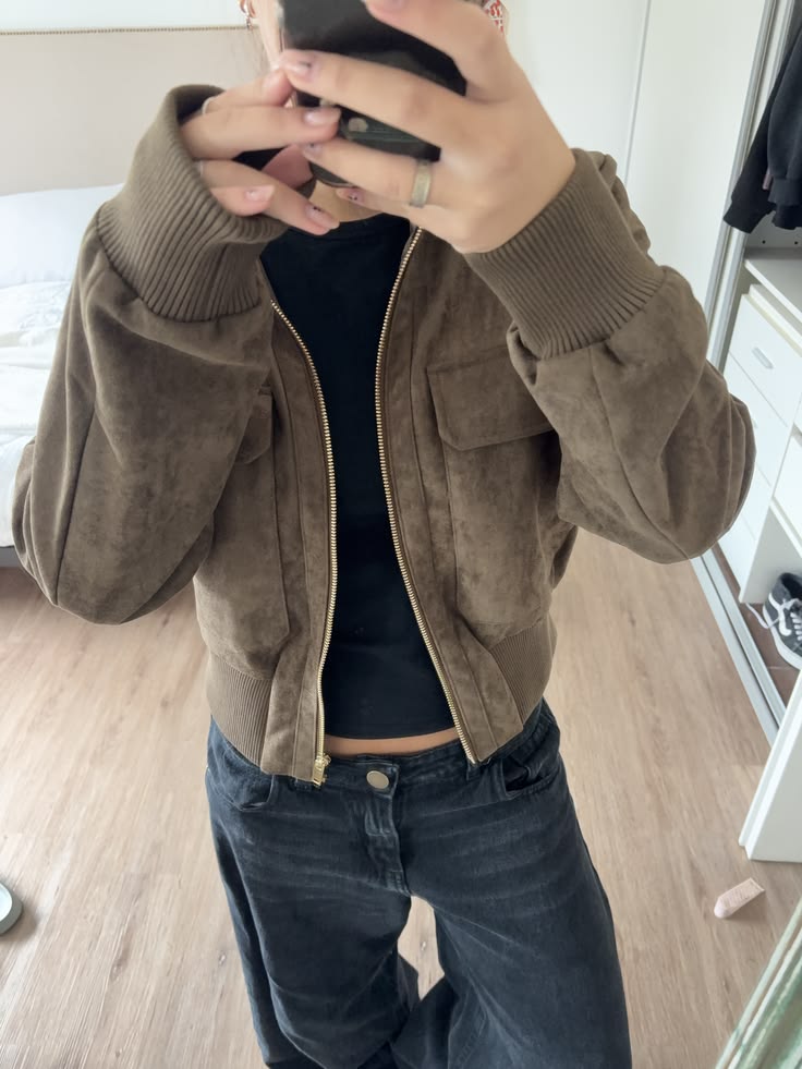 Natalie bomber bunda z umělého semiše - čeká na schválení