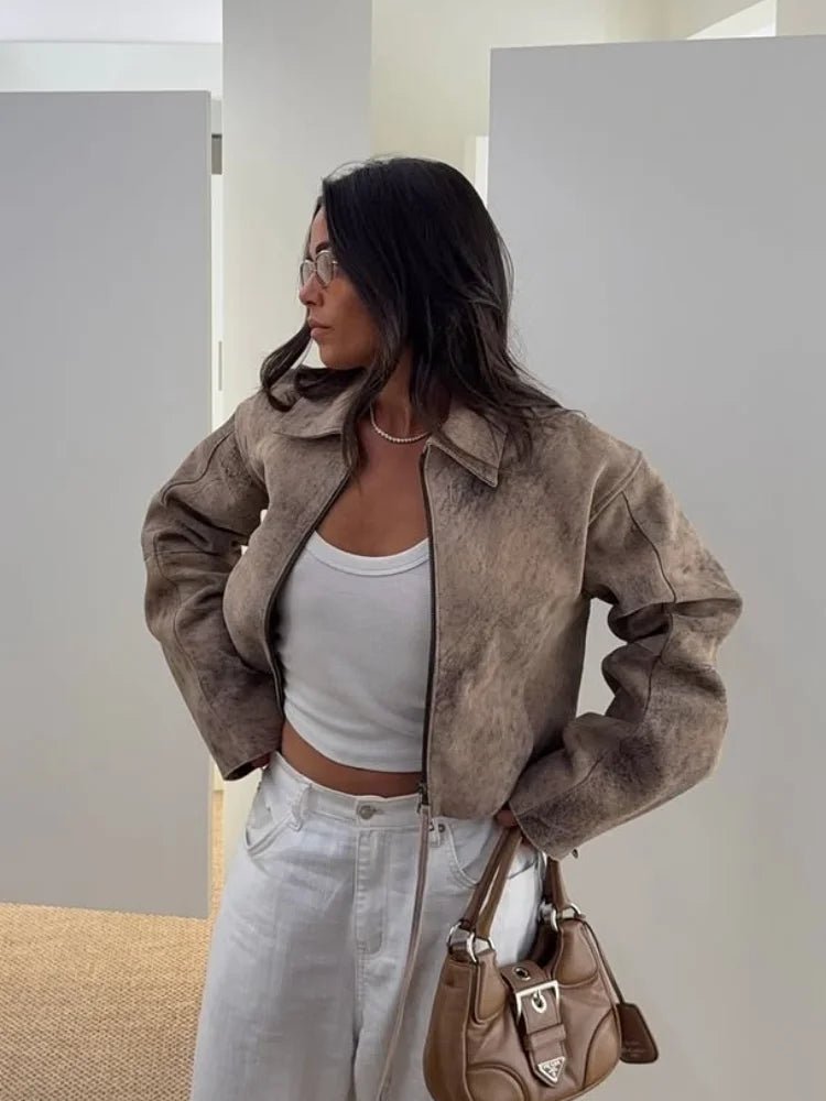 Ziva Bomber Bunda s Batikovým Vzorem