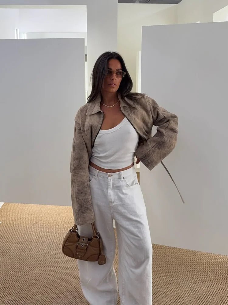 Ziva Bomber Bunda s Batikovým Vzorem