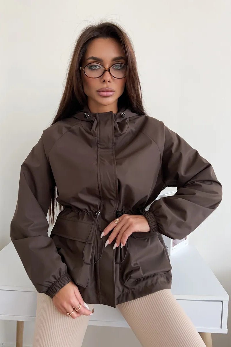 Adelia nepromokavá bunda s kapucí