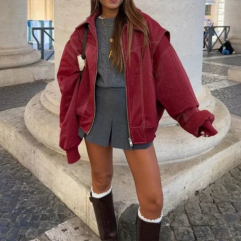 Sophia bunda se stojáčkem a zipem