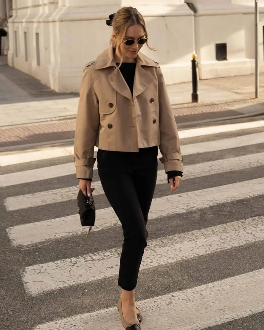 Bellatrix cropped trenčkot