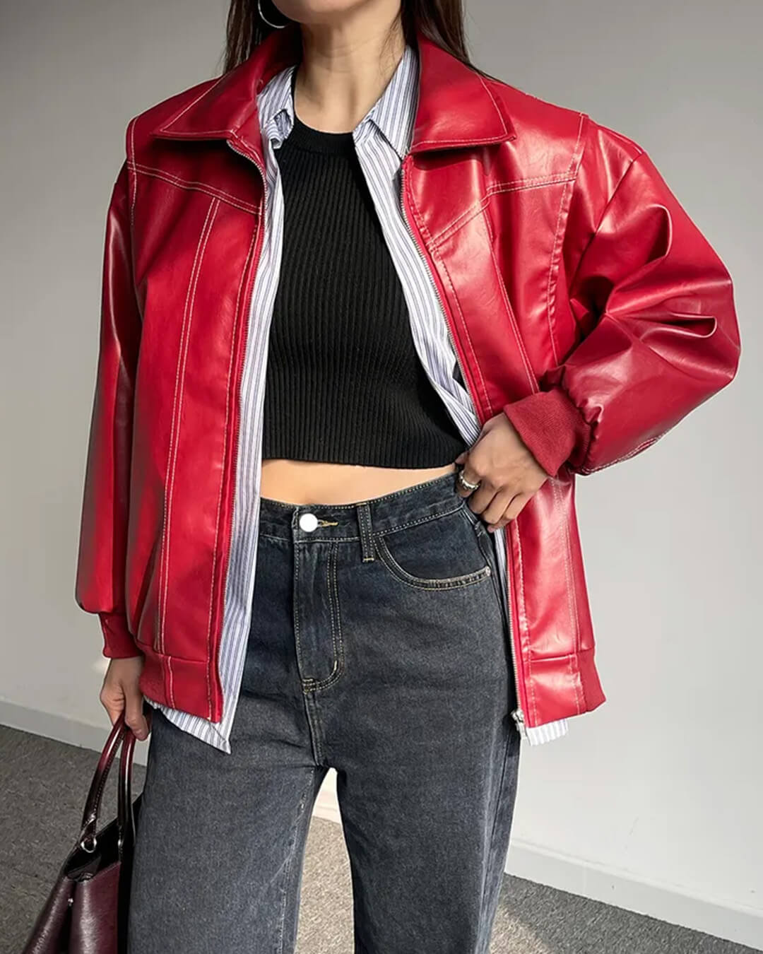 Marina zipová bomber bunda