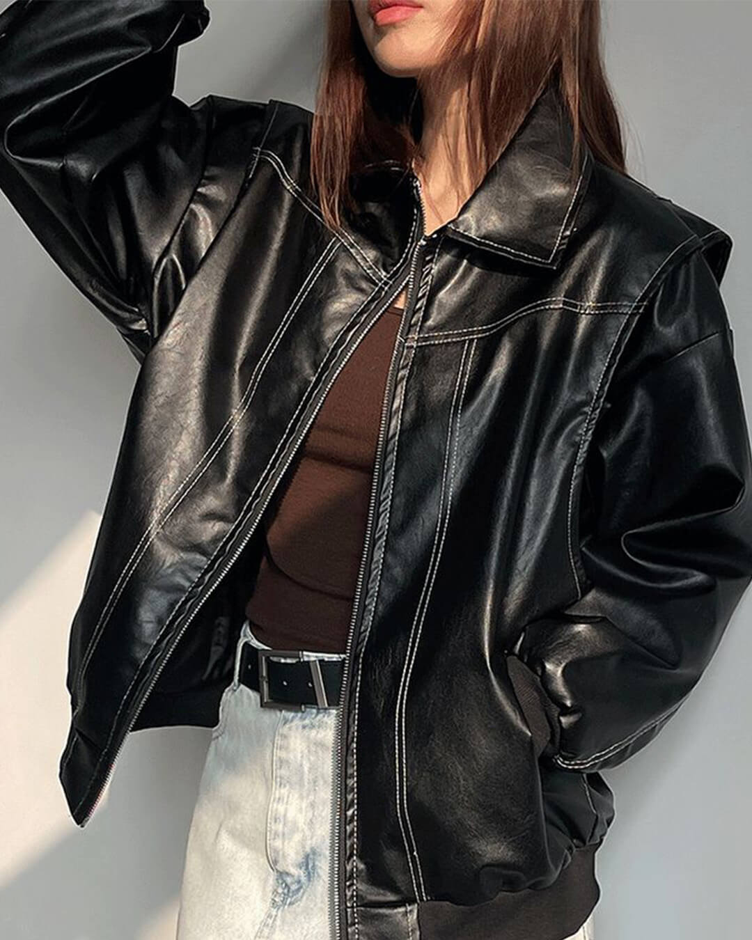 Marina zipová bomber bunda