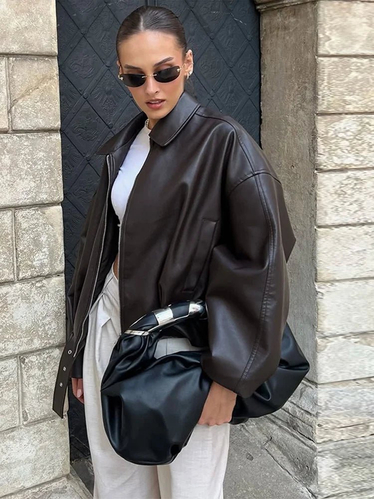 Carine kožená motorkářská bunda