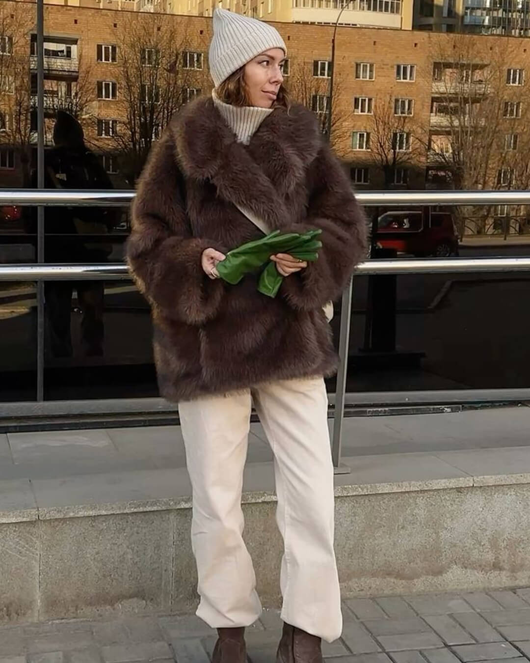 Carissa kabát z umělé kožešiny