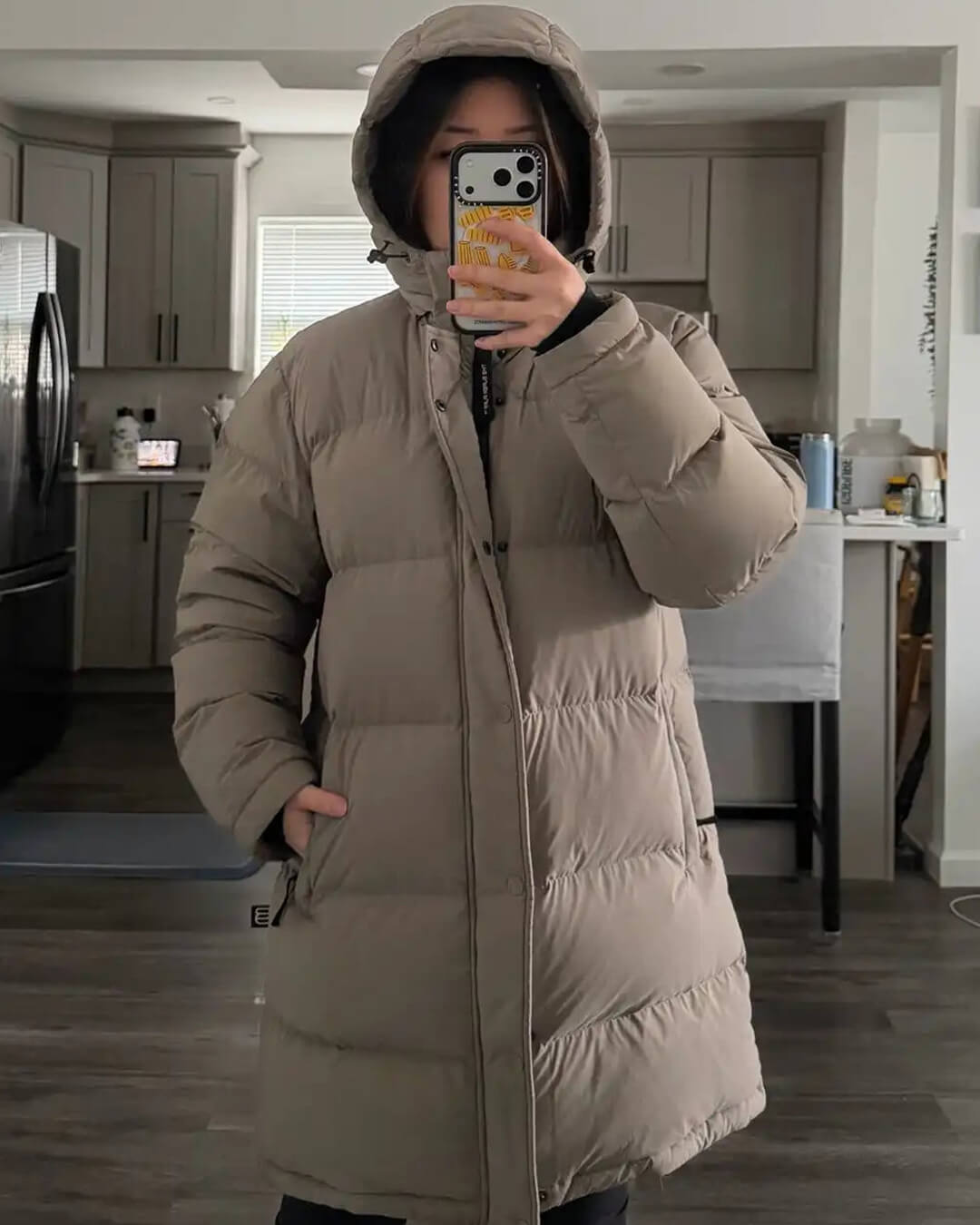 Carlyn parka bunda s kapucí