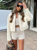 Ciara boucle bunda s límečkem