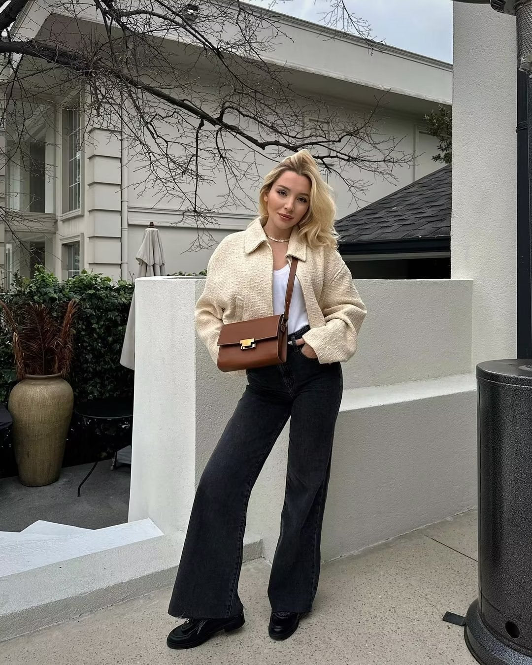 Ciara boucle bunda s límečkem